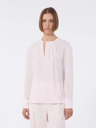 Blusa ligera de cady, rosa