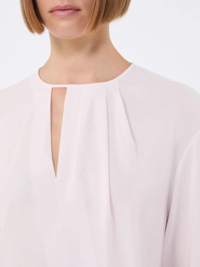 Blusa ligera de cady, rosa Blusa ligera de cady, rosa