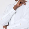 Body tipo camisa de popelín, blanco óptico Body tipo camisa de popelín, blanco óptico