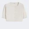 Bolero de hilo de algodón, blanco Bolero de hilo de algodón, blanco