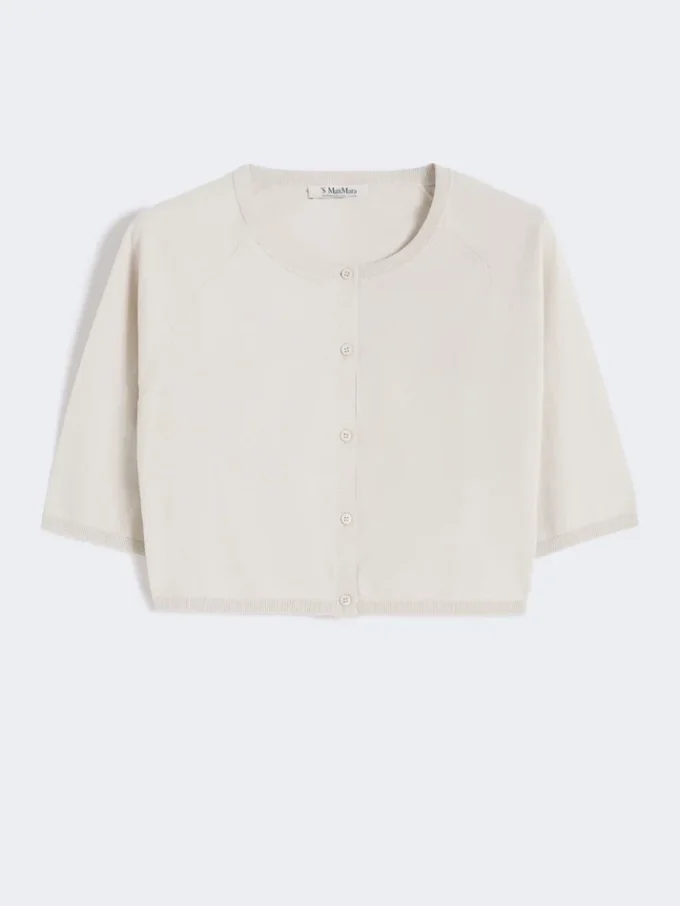 Bolero de hilo de algodón, blanco Bolero de hilo de algodón, blanco