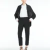 Bolero de tejido plisado, negro Bolero de tejido plisado, negro