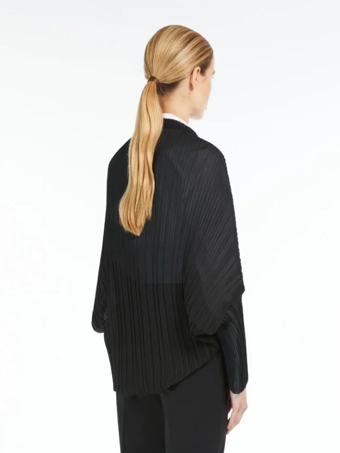 Bolero de tejido plisado, negro Bolero de tejido plisado, negro