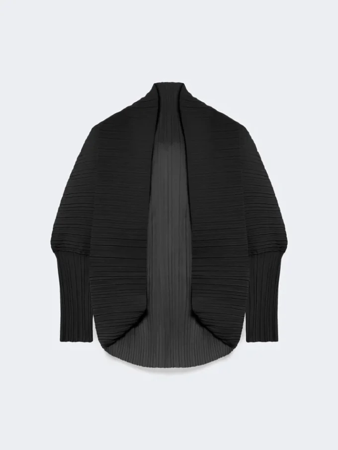 Bolero de tejido plisado, negro Bolero de tejido plisado, negro