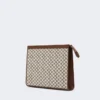 Bolsa mediana de jacquard de algodón, negra