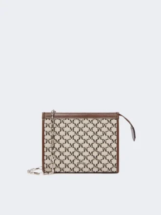 Bolsita extrapequeña de jacquard de algodón, negra
