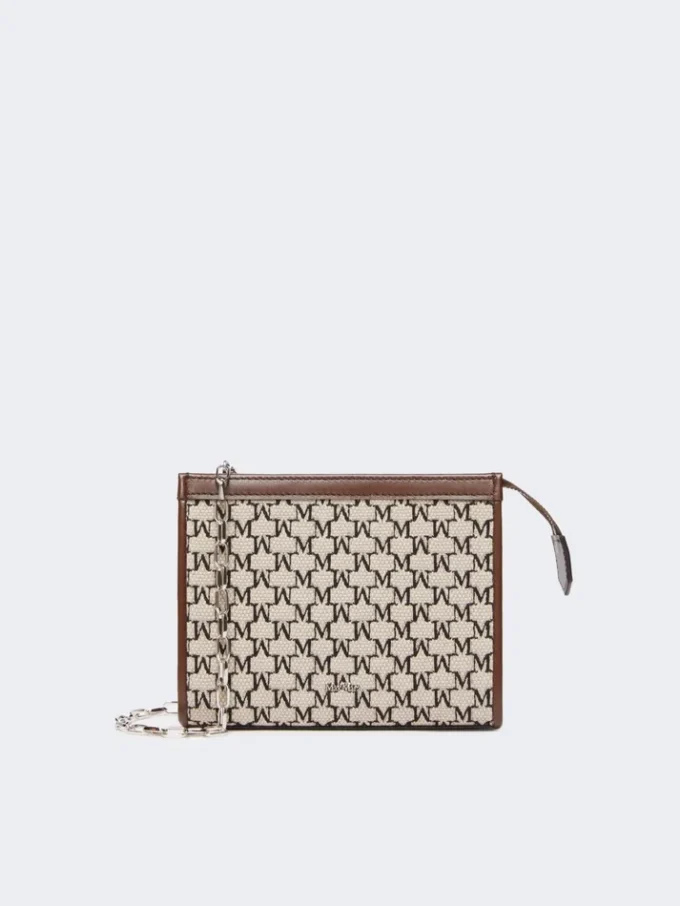 Bolsita extrapequeña de jacquard de algodón, negra