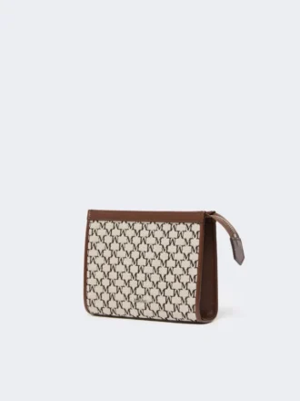 Bolsita extrapequeña de jacquard de algodón, negra