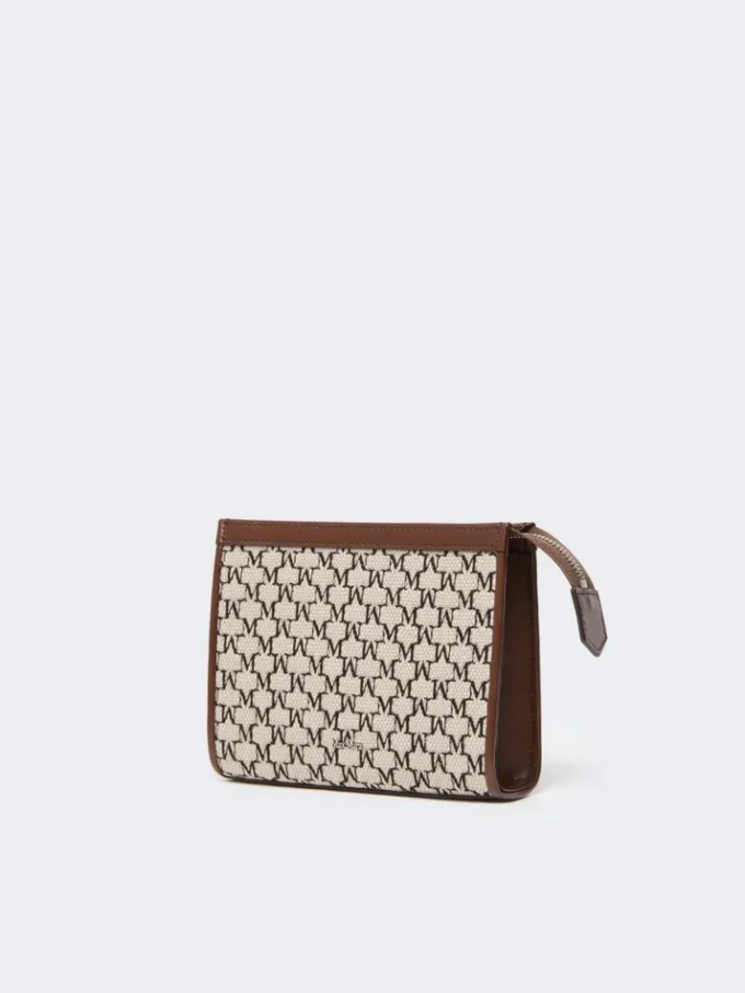 Bolsita extrapequeña de jacquard de algodón, negra