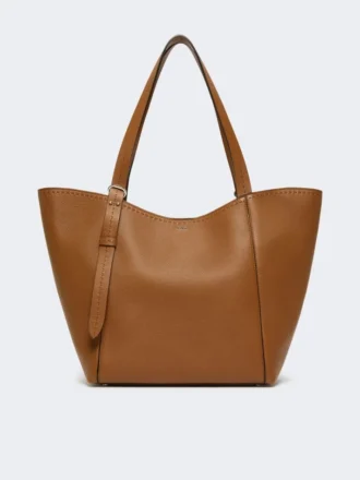 Bolso Archetipo de piel, marrón ámbar