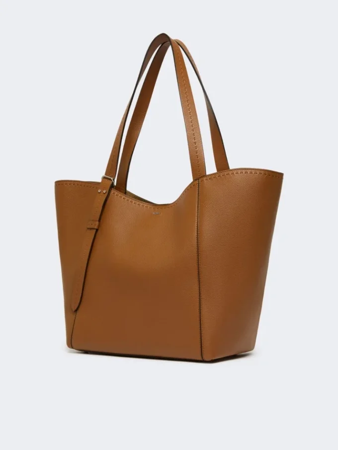 Bolso Archetipo de piel, marrón ámbar Bolso Archetipo de piel, marrón ámbar