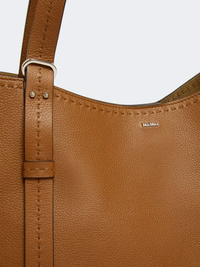 Bolso Archetipo de piel, marrón ámbar Bolso Archetipo de piel, marrón ámbar