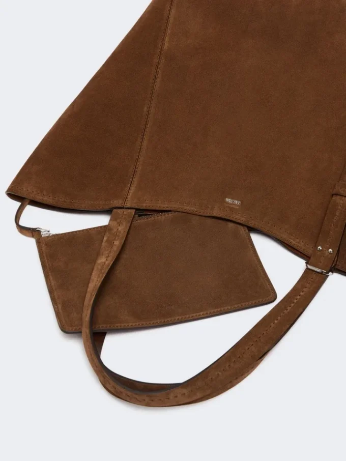 Bolso Archetipo de piel serrada, marrón oscuro Bolso Archetipo de piel serrada, marrón oscuro