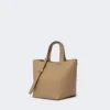 Bolso Archetipo extrapequeño de piel, color barro Bolso Archetipo extrapequeño de piel, color barro