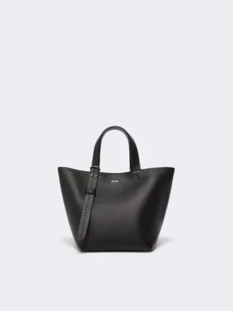 Bolso Archetipo extrapequeño de piel, negro