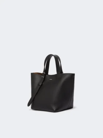 Bolso Archetipo extrapequeño de piel, negro