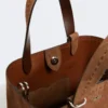 Bolso Archetipo extrapequeño de piel serrada, marrón oscuro Bolso Archetipo extrapequeño de piel serrada, marrón oscuro