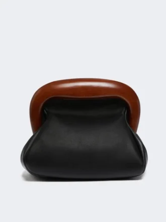 Bolso Bouba mediano de piel, negro