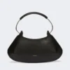 Bolso Caju mediano de piel, negro Bolso Caju mediano de piel, negro