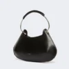 Bolso Caju mediano de piel, negro Bolso Caju mediano de piel, negro