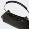 Bolso Caju mediano de piel, negro Bolso Caju mediano de piel, negro