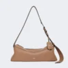 Bolso de hombro pequeño de piel, marrón Bolso de hombro pequeño de piel, marrón