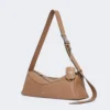 Bolso de hombro pequeño de piel, marrón Bolso de hombro pequeño de piel, marrón