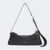 Bolso de hombro pequeño de piel, negro Bolso de hombro pequeño de piel, negro