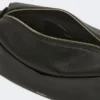 Bolso de mano micro de piel de bajo brillo, negro Bolso de mano micro de piel de bajo brillo, negro