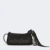 Bolso de mano micro en malla técnica, negro Bolso de mano micro en malla técnica, negro