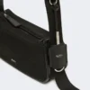 Bolso de mano micro en malla técnica, negro Bolso de mano micro en malla técnica, negro