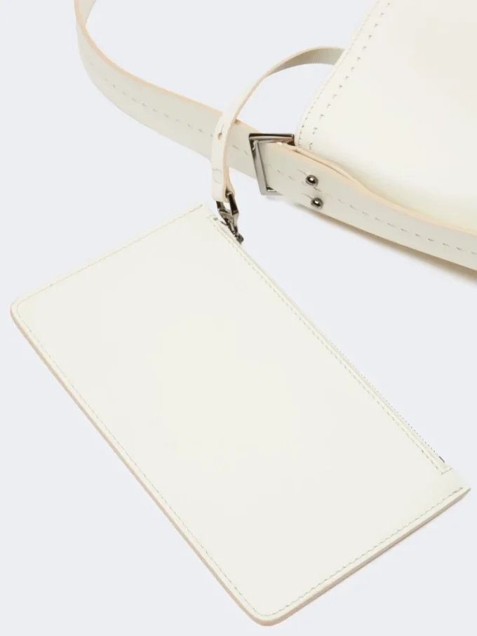 – Bolso de piel Archetipo mediano, blanco – Bolso de piel Archetipo mediano, blanco