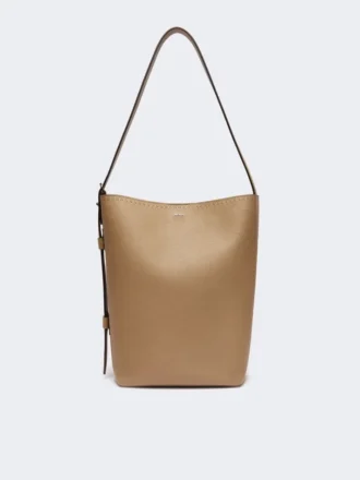 – Bolso de piel Archetipo mediano, color barro