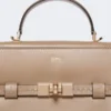 Bolso de piel lisa, color barro Bolso de piel lisa, color barro