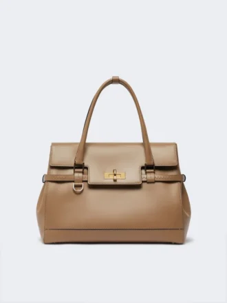 Bolso de piel natural, color barro Bolso de piel natural, color barro