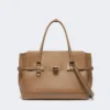 Bolso de piel natural, color barro Bolso de piel natural, color barro