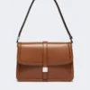 Bolso de piel natural, color tabaco Bolso de piel natural, color tabaco