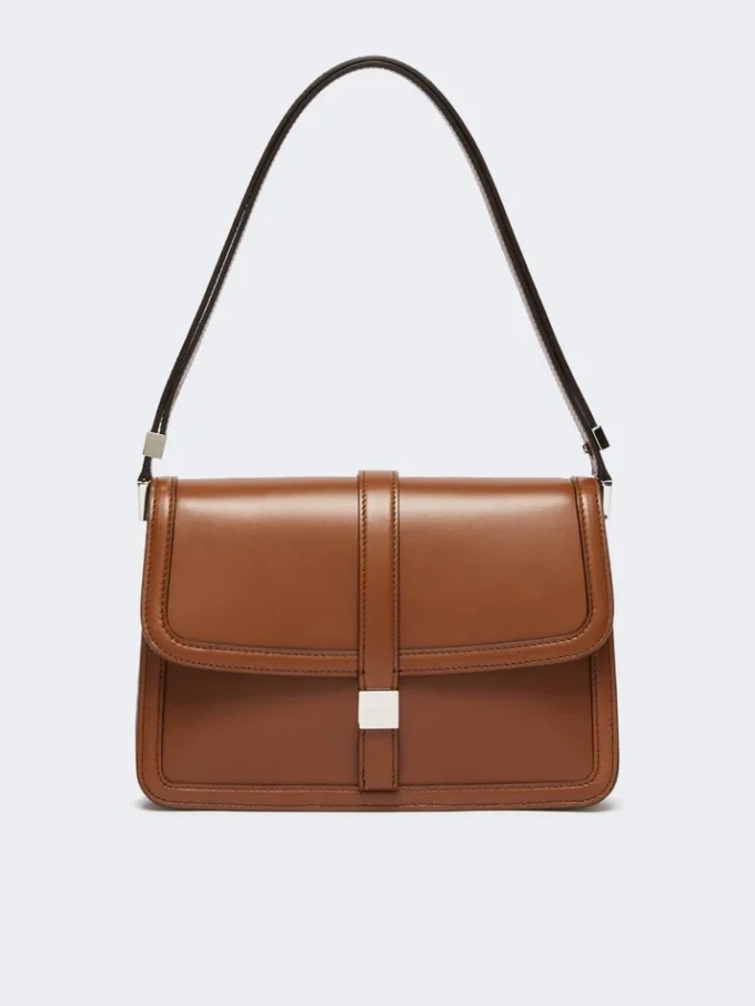 Bolso de piel natural, color tabaco Bolso de piel natural, color tabaco