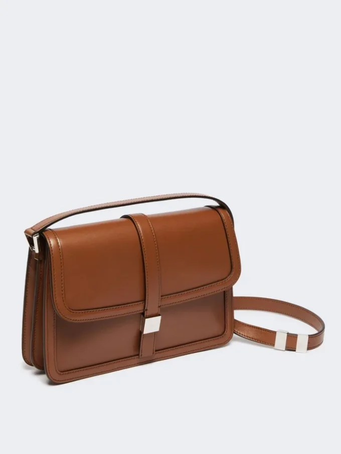 Bolso de piel natural, color tabaco Bolso de piel natural, color tabaco