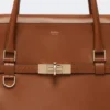 Bolso de piel natural, marrón ámbar Bolso de piel natural, marrón ámbar
