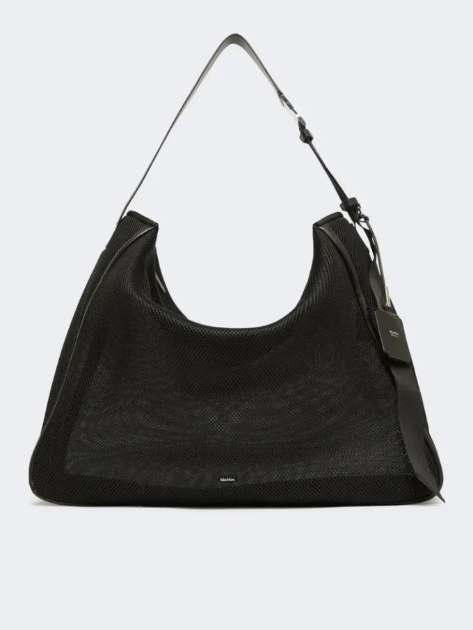 Bolso extragrande de malla técnica, negro Bolso extragrande de malla técnica, negro