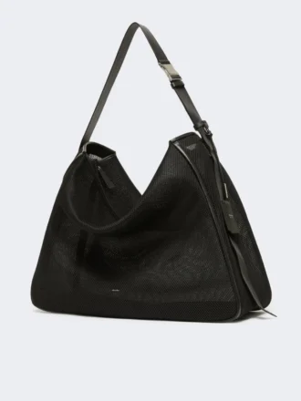 Bolso extragrande de malla técnica, negro