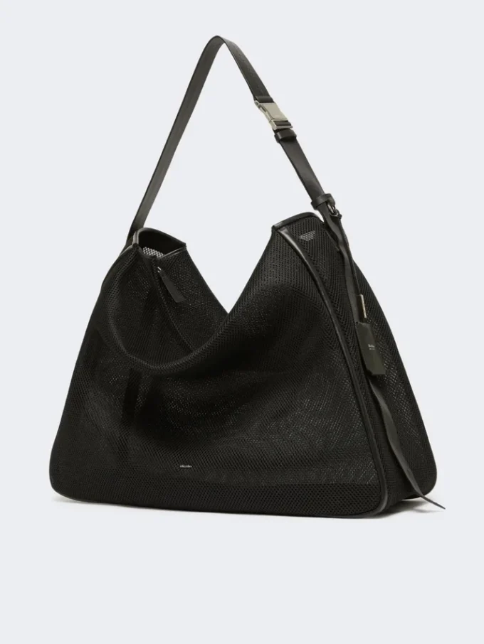 Bolso extragrande de malla técnica, negro Bolso extragrande de malla técnica, negro