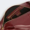 Bolso hobo de piel napa, color burdeos Bolso hobo de piel napa, color burdeos