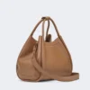 Bolso Marine mediano de piel, marrón bronce Bolso Marine mediano de piel, marrón bronce