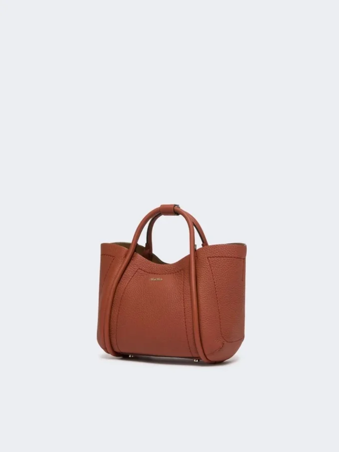 Bolso marino de piel extrapequeño, color óxido Bolso marino de piel extrapequeño, color óxido