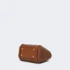 Bolso marino extrapequeño con tejido trenzado en forma de rombos, color marrón ámbar Bolso marino extrapequeño con tejido trenzado en forma de rombos, color marrón ámbar