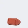 Bolso marino extrapequeño con tejido trenzado tipo rafia, color terracota Bolso marino extrapequeño con tejido trenzado tipo rafia, color terracota