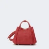 Bolso marino extrapequeño con tejido trenzado tipo rafia, rojo Bolso marino extrapequeño con tejido trenzado tipo rafia, rojo