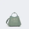Bolso marino extrapequeño con tejido trenzado tipo rafia, verde salvia Bolso marino extrapequeño con tejido trenzado tipo rafia, verde salvia